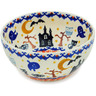 Polish Pottery Bowl 6&quot; Halloween Spooky Vibe