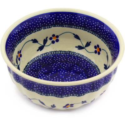 Polish Pottery Bowl 6&quot; Happy Day