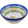 Polish Pottery Bowl 6&quot; Happy Hares