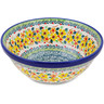 Polish Pottery Bowl 6&quot; Happy Thoughts UNIKAT