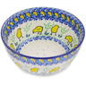 Polish Pottery Bowl 6&quot; Hatched
