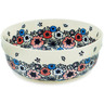Polish Pottery Bowl 6&quot; Heavenly Red Wreath