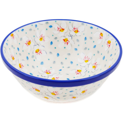 Polish Pottery Bowl 6&quot; Heavenly UNIKAT