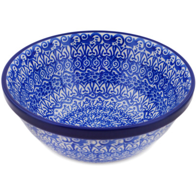 Polish Pottery Bowl 6&quot; Intricacy