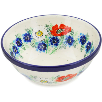 Polish Pottery Bowl 6&quot; July Daze