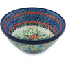 Polish Pottery Bowl 6&quot; Kingdom Of Flowers UNIKAT