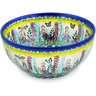 Polish Pottery Bowl 6&quot; Long Lavender UNIKAT