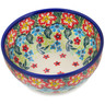 Polish Pottery Bowl 6&quot; Lush Tropics UNIKAT
