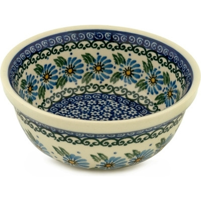 Polish Pottery Bowl 6&quot; Marigold Morning