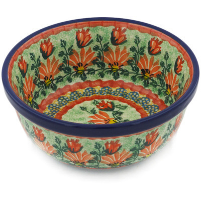 Polish Pottery Bowl 6&quot; Marvellous Ideal UNIKAT