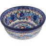 Polish Pottery Bowl 6&quot; Meadow Of Jewels UNIKAT