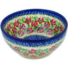 Polish Pottery Bowl 6&quot; Midsummer Bloom