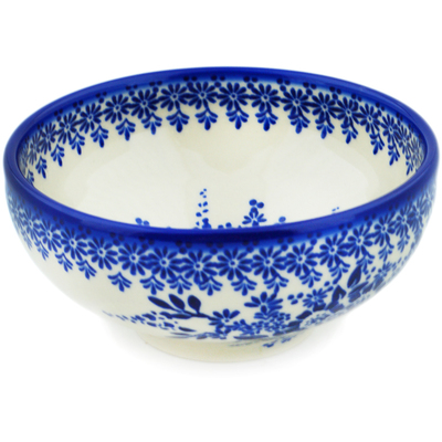 Polish Pottery Bowl 6&quot; Morning Frost UNIKAT