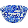 Polish Pottery Bowl 6&quot; Morning Humming-bird