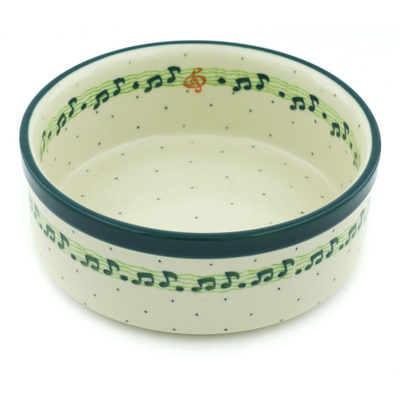 Polish Pottery Bowl 6&quot; Musical Dance