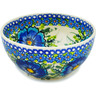 Polish Pottery Bowl 6&quot; Orchid Crown UNIKAT