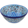 Polish Pottery Bowl 6&quot; Out Of Blue UNIKAT