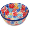 Polish Pottery Bowl 6&quot; Outstanding UNIKAT