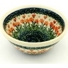 Polish Pottery Bowl 6" Peach Spring Daisy