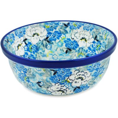 Polish Pottery Bowl 6&quot; Peony Heaven UNIKAT