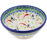 Polish Pottery Bowl 6&quot; Pepper Perfection UNIKAT