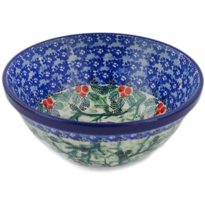Polish Pottery Bowl 6" Perched UNIKAT