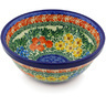 Polish Pottery Bowl 6&quot; Perennial Border UNIKAT