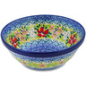 Polish Pottery Bowl 6&quot; Petal Dance UNIKAT