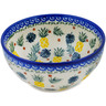 Polish Pottery Bowl 6&quot; Pineapple Parade