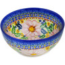 Polish Pottery Bowl 6&quot; Pink Delight UNIKAT