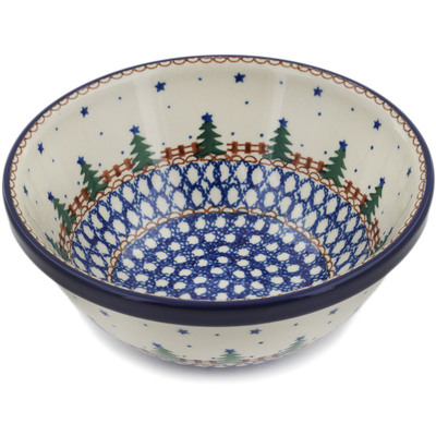 Polish Pottery Bowl 6&quot; Pocono Pines