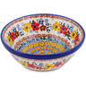 Polish Pottery Bowl 6&quot; Pretty In Bloom UNIKAT