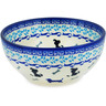 Polish Pottery Bowl 6&quot; Puppy Pleasure