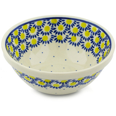 Polish Pottery Bowl 6&quot; Radiant Scales