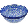 Polish Pottery Bowl 6&quot; Raindrops UNIKAT