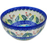 Polish Pottery Bowl 6&quot; Rooster&#039;s Crow UNIKAT