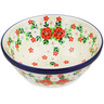 Polish Pottery Bowl 6&quot; Rosy Cheeks