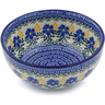 Polish Pottery Bowl 6&quot; Royal Daisy