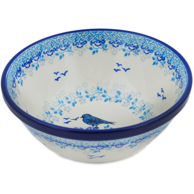 Polish Pottery Bowl 6&quot; Sea Bird