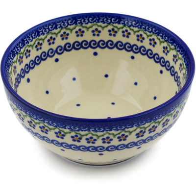 Polish Pottery Bowl 6&quot; Simplicity