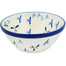 Polish Pottery Bowl 6&quot; Soaring Swallows UNIKAT