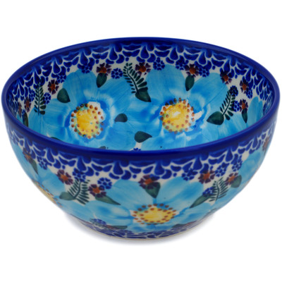 Polish Pottery Bowl 6&quot; Soft Touch UNIKAT