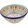 Polish Pottery Bowl 6&quot; Spring Bliss UNIKAT