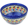 Polish Pottery Bowl 6&quot; Spring Flower Ring