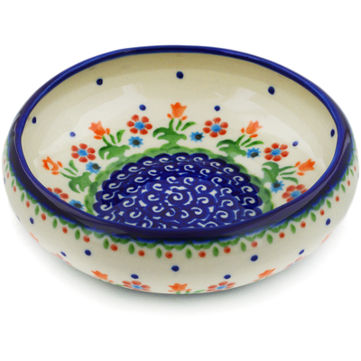 Polish Pottery Bowl 6" Spring Flowers