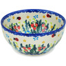 Polish Pottery Bowl 6&quot; Spring  Garden Berries UNIKAT
