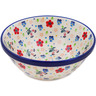 Polish Pottery Bowl 6&quot; Spring Meadow UNIKAT