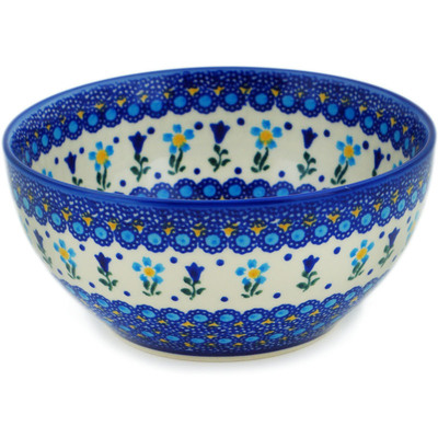 Polish Pottery Bowl 6&quot; Spring&#039;s Baby Blooms UNIKAT
