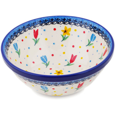 Polish Pottery Bowl 6&quot; Spring&#039;s Best