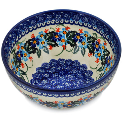 Polish Pottery Bowl 6&quot; Spring Wonderland UNIKAT